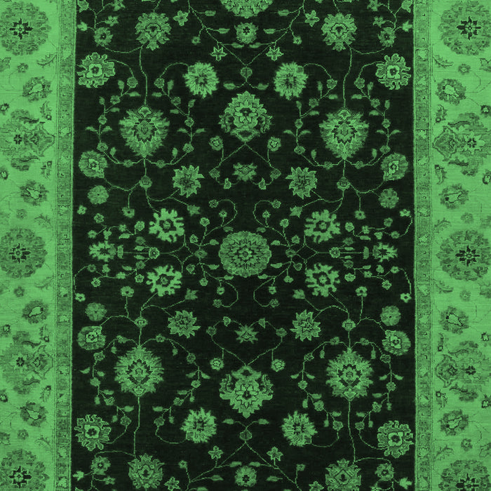 Machine Washable Abstract Emerald Green Modern Area Rugs, wshabs490emgrn