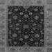 Square Machine Washable Abstract Gray Modern Rug, wshabs490gry