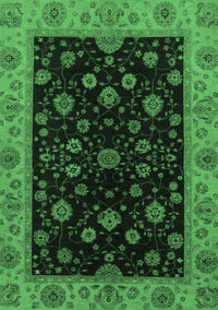 Abstract Emerald Green Modern Rug, abs490emgrn