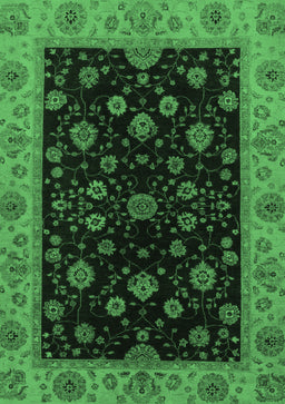 Abstract Emerald Green Modern Rug, abs490emgrn