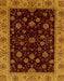 Machine Washable Abstract Dark Red Rug, wshabs490