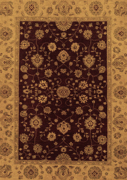 Abstract Brown Modern Rug, abs490brn