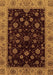 Abstract Brown Modern Rug, abs490brn