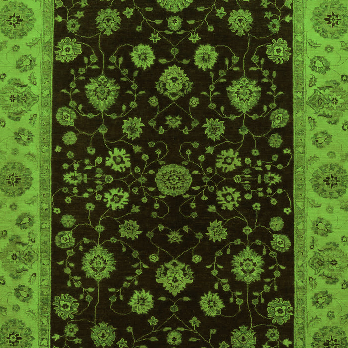 Machine Washable Abstract Green Modern Area Rugs, wshabs490grn