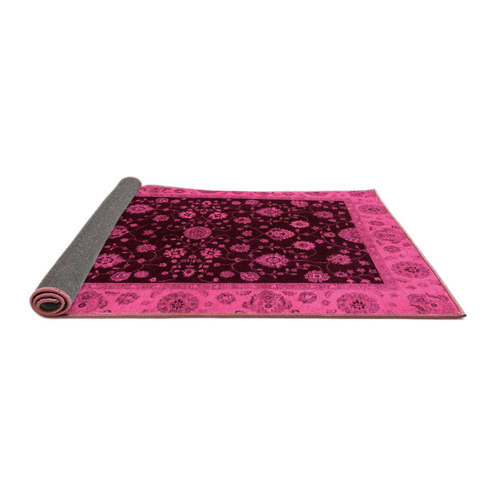 Sideview of Abstract Pink Modern Rug, abs490pnk