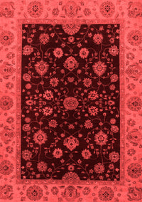 Abstract Red Modern Rug, abs490red