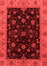 Abstract Red Modern Area Rugs