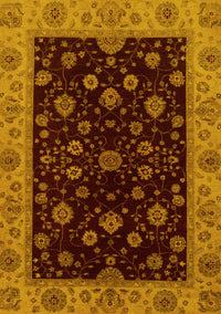 Abstract Yellow Modern Rug, abs490yw