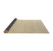 Sideview of Abstract Brown Solid Rug, abs4910