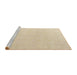 Sideview of Machine Washable Abstract Brown Sugar Brown Rug, wshabs4910