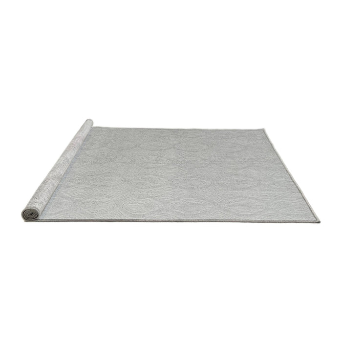 Sideview of Machine Washable Solid Gray Modern Rug, wshabs4910gry