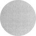 Round Machine Washable Solid Gray Modern Rug, wshabs4910gry