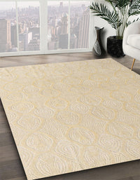 Abstract Brown Solid Rug, abs4910