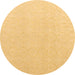 Round Solid Brown Modern Rug, abs4910brn