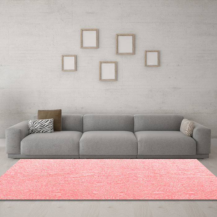 Modern Red Washable Rugs