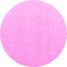 Round Solid Pink Modern Rug, abs4910pnk