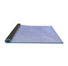 Sideview of Solid Blue Modern Rug, abs4910blu