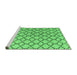 Sideview of Machine Washable Terrilis Emerald Green Contemporary Area Rugs, wshabs4911emgrn