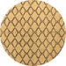 Round Terrilis Brown Contemporary Rug, abs4911brn