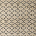 Square Abstract Dark Almond Brown Trellis Rug, abs4911