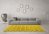 Machine Washable Terrilis Yellow Contemporary Rug, wshabs4911yw