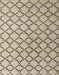 Abstract Dark Almond Brown Trellis Rug, abs4911