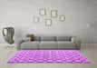 Machine Washable Terrilis Purple Contemporary Area Rugs in a Living Room, wshabs4911pur