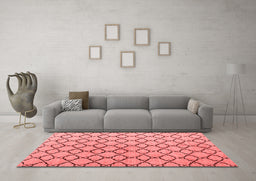 Contemporary Red Washable Rugs