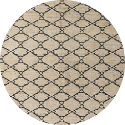 Round Machine Washable Abstract Dark Almond Brown Rug, wshabs4911