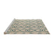 Sideview of Machine Washable Abstract Wheat Beige Rug, wshabs4912