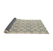 Sideview of Abstract Wheat Beige Solid Rug, abs4912