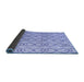 Sideview of Solid Blue Modern Rug, abs4912blu