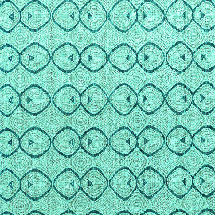 Square Machine Washable Solid Turquoise Modern Area Rugs, wshabs4912turq