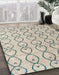 Abstract Wheat Beige Solid Rug in Family Room, abs4912