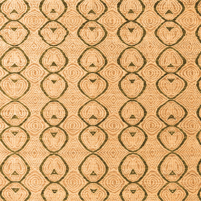 Square Solid Orange Modern Rug, abs4912org