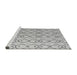 Sideview of Machine Washable Solid Gray Modern Rug, wshabs4912gry