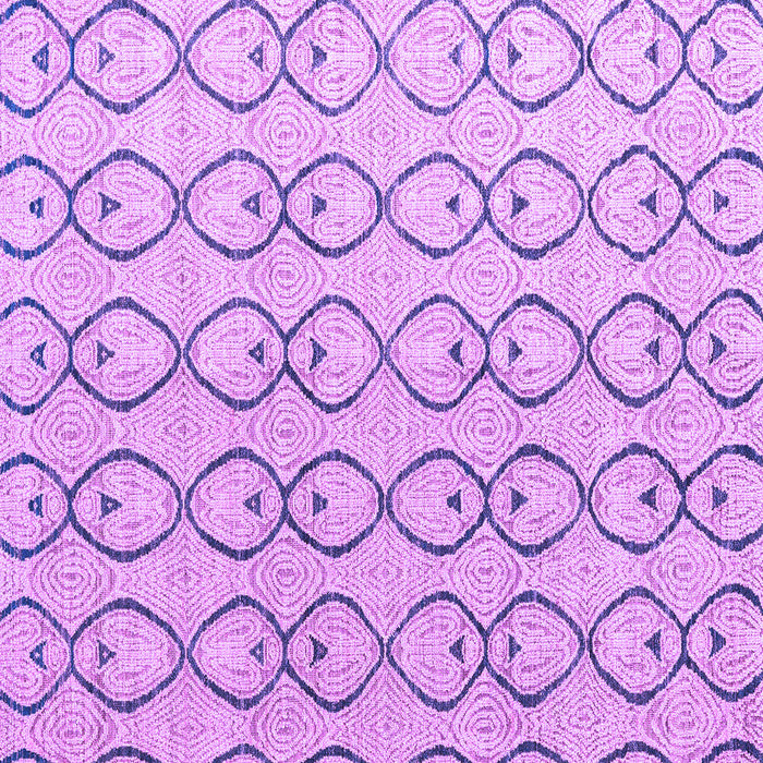 Square Machine Washable Solid Purple Modern Area Rugs, wshabs4912pur