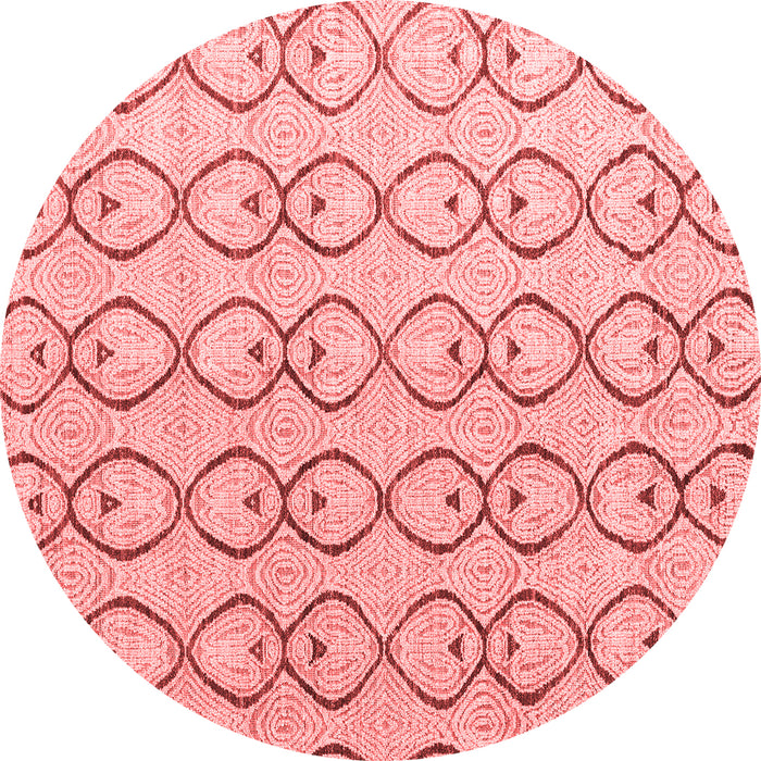 Machine Washable Solid Red Modern Rug, wshabs4912red