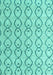 Machine Washable Solid Turquoise Modern Area Rugs, wshabs4912turq