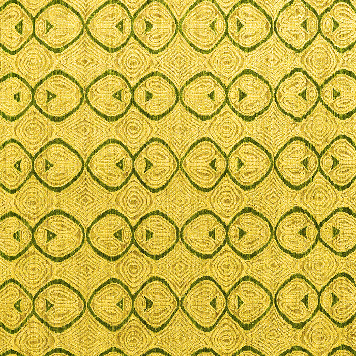 Square Solid Yellow Modern Rug, abs4912yw