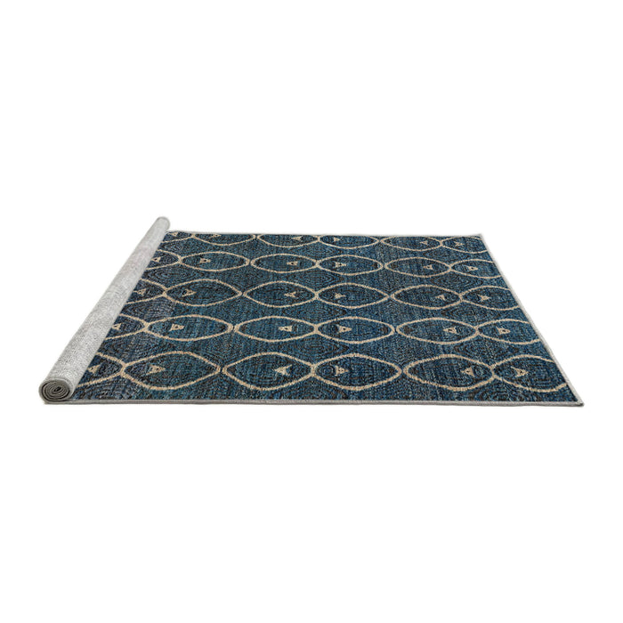 Sideview of Machine Washable Abstract Light Slate Gray Rug, wshabs4913