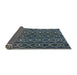 Sideview of Abstract Light Slate Gray Modern Rug, abs4913