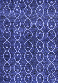 Abstract Blue Modern Rug, abs4913blu