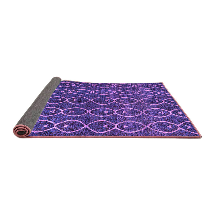 Sideview of Abstract Purple Modern Rug, abs4913pur