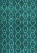 Machine Washable Abstract Turquoise Modern Area Rugs, wshabs4913turq