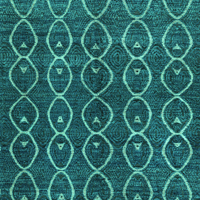 Machine Washable Abstract Turquoise Modern Area Rugs, wshabs4913turq