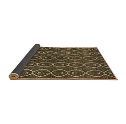 Sideview of Abstract Brown Modern Rug, abs4913brn