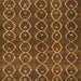 Square Machine Washable Abstract Orange Modern Area Rugs, wshabs4913org