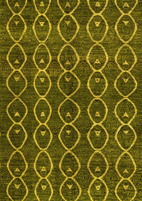 Abstract Yellow Modern Rug, abs4913yw