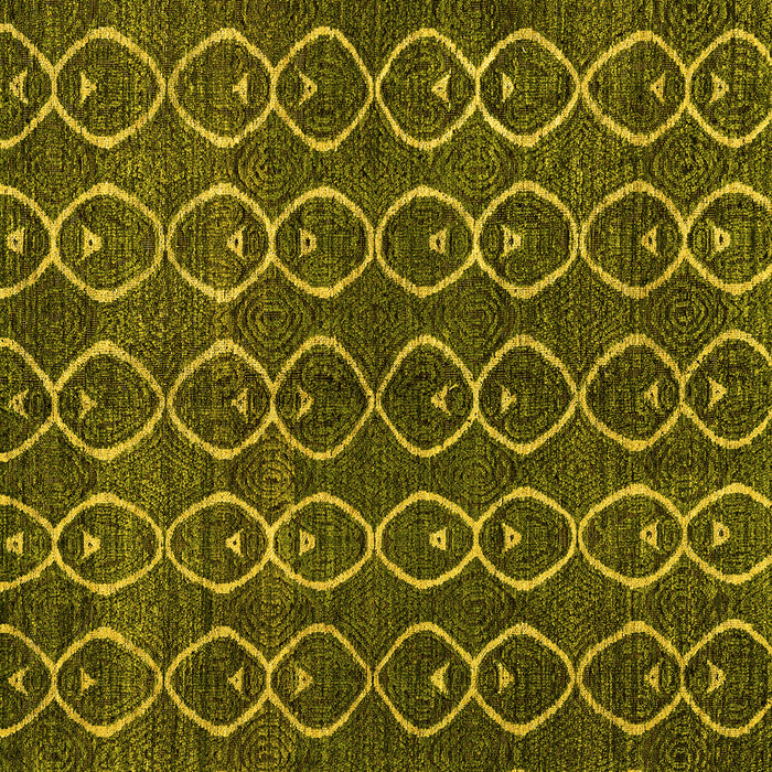 Square Abstract Yellow Modern Rug, abs4913yw